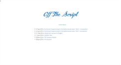 Desktop Screenshot of offthescript.com