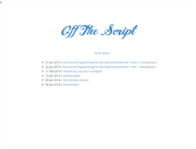 Tablet Screenshot of offthescript.com